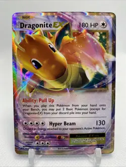 Pokemon TCG Dragonite EX Evolutions Ultra Rare Holo Card 72/108 - Image 1