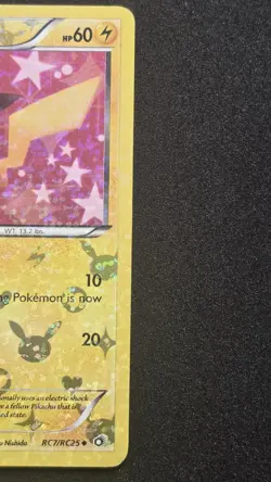 Pokemon Pikachu RC7/RC25 Legendary Treasures Holo Card Moderately played (MP) - Image 2