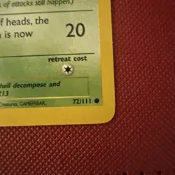 Pokemon TCG Shuckle Neo Genesis 1st Edition Common Card 72/111 NM/EXC. SHARP PIC - Image 5