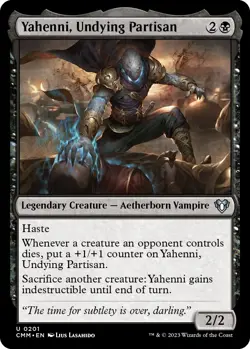 Yahenni, Undying Partisan #201 *Foil* (NM) - Commander Masters MTG - Image 1