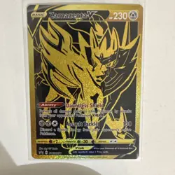 Zamazenta V SWSH077 Gold Holo Black Star Promo Card(Pokemon TCG Sword & Shield) - Image 2