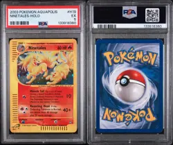 2003 POKEMON AQUAPOLIS #H19 NINETALES-HOLO PSA 5 - Image 3