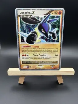 Pokemon TCG Lucario LV.X DP12 Holo Card Diamond and Pearl Promo NM - Image 1