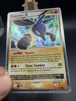 Pokemon TCG Lucario LV.X DP12 Holo Card Diamond and Pearl Promo NM - Image 2