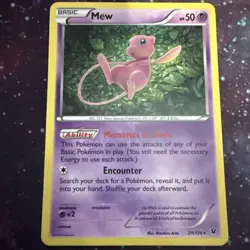 Pokemon Mew Holo Rare Basic 50HP 29/124 Fates Collide 2016 English Card - Image 1