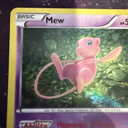 Pokemon Mew Holo Rare Basic 50HP 29/124 Fates Collide 2016 English Card - Image 3