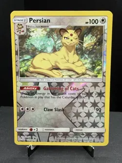 Pokemon TCG SM Unbroken Bonds Persian 148/214 Reverse Holo Rare NM - Image 1