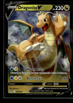 Dragonite V Ultra Rare Pokemon GO 049/078 NM - Image 1