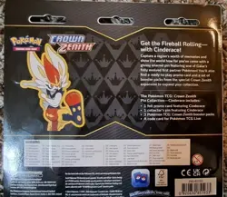 Pokemon TCG - Crown Zenith Cinderace Pin Collection Blister Pack - Image 3