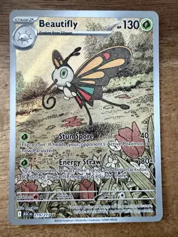Pokemon TCG Beautifly 219/217 Ascended Heroes Illustration Rare Near Mint - Image 1