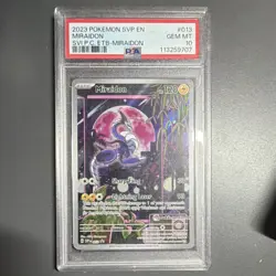 Pokemon Miraidon 013 Scarlet & Violet Promo Pokemon Center P SA 10 English - Image 1