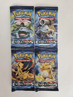 POKEMON XY: EVOLUTIONS - 4x Booster Packs - Art Set - Factory Sealed - TCG - Image 1