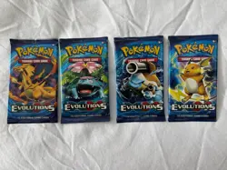 Pokemon XY Evolutions Sealed Booster Pack (X4) New & Sealed Art Set - Image 1