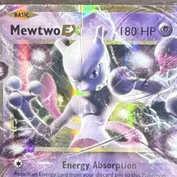 Pokemon Mewtwo EX Evolutions 52/108 Holo Rare EX 180 HP Psychic Basic - Image 2