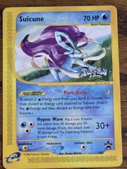 Pokemon Wotc Black Star Promo # 53 Suicune,,Not Played,, - Image 1