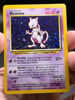 Mewtwo Holo Rare 10/102 1999 Pokemon Base Set English WOTC NM - Image 3