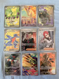 Pokemon TCG Destined Rivals Full Art Illustration Rare Collection Lot of 9 - Image 1