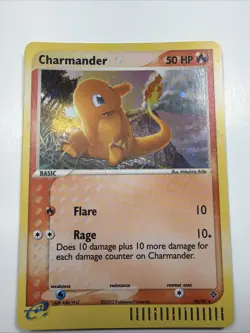 Charmander Holo Secret Rare 98/97 EX Dragon Pokemon English E-series NM - Image 1