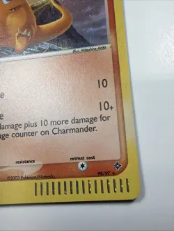 Charmander Holo Secret Rare 98/97 EX Dragon Pokemon English E-series NM - Image 3