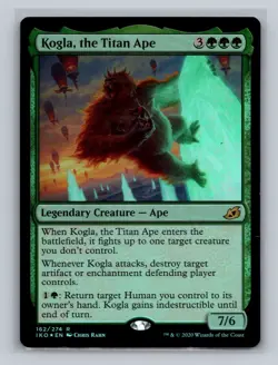 C6699 MTG MAGIC IKORIA: LAIR OF BEHEMOTHS KOGLA, THE TITAN APE #162 FOIL MP RARE - Image 1