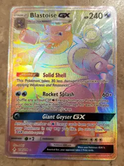 🔥 Pokemon Blastoise GX Full Art Secret Rare Holo 218/214 SM-Unbroken Bonds 2019 - Image 2