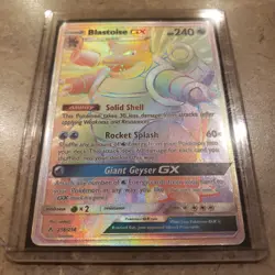 🔥 Pokemon Blastoise GX Full Art Secret Rare Holo 218/214 SM-Unbroken Bonds 2019 - Image 3