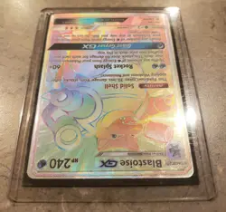 🔥 Pokemon Blastoise GX Full Art Secret Rare Holo 218/214 SM-Unbroken Bonds 2019 - Image 4