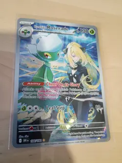 Pokemon TCG: Cynthia's Roserade 184/182 Sv10: Destined Rivals Illustration Rare - Image 1