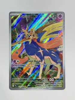 Zacian 100/094 Illustration Rare Pokemon Phantasmal Flames NM - Image 1