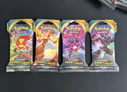 Pokemon: Darkness Ablaze - Sleeved Booster Packs Full Art Set of 4 - Sealed x4 - Image 1
