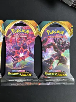 Pokemon: Darkness Ablaze - Sleeved Booster Packs Full Art Set of 4 - Sealed x4 - Image 3