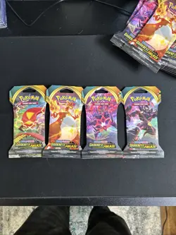 Pokemon: Darkness Ablaze - Sleeved Booster Packs Full Art Set of 4 - Sealed x4 - Image 5
