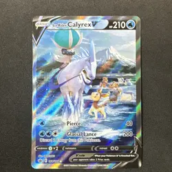 Ice Rider Calyrex V (Alternate Full Art) 164/198 Swsh06: Sword & Shield Pokemon - Image 1