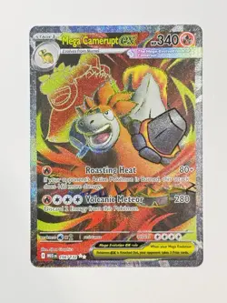 Mega Camerupt EX 156/132 - Pokemon TCG - Mega Evolution Full Art Ultra Rare Holo - Image 1