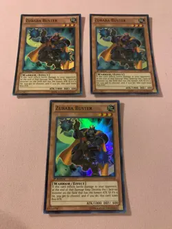 Yu-Gi-Oh! 3x Zubaba Buster ZTIN-EN020 Super Rare 1st Ed LP/NM - Image 1