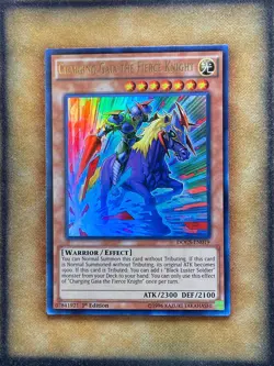 Yugioh Charging Gaia the Fierce Knight DOCS-EN019 Ultra Rare 1st Ed NM - Image 1