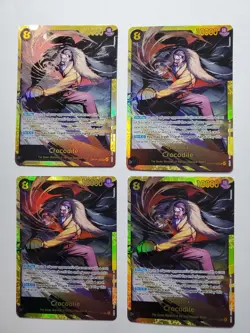 Crocodile OP14-120 Alt Art x4 Playset Azure Sea's Seven SEC One Piece Alt Secret - Image 1