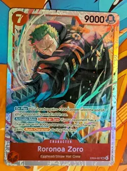 One Piece Kami's Island Roronoa Zoro EB04-007 OP-15 SUPER RARE ENGLISH MINT! - Image 1