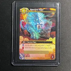 2007 World of Warcraft TCG Spectral Tiger Mount Outland Loot Unused Redemption - Image 1