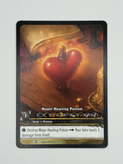 World of Warcraft TCG Dark Portal 265/319 Extended Art Major Healing Potion - Image 1