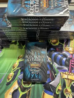 2011 WORLD OF WARCRAFT ASSULT ON ICECROWN CITADEL TREASURE PACK SEALED LOOT CARD - Image 1