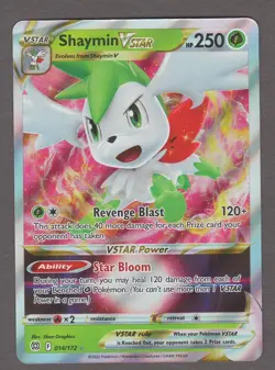 Shaymin VSTAR 014/172 Brilliant Stars Ultra Rare Holo Foil Pokemon Card NM - Image 1