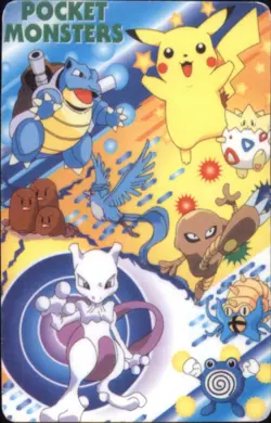 Vintage Pokemon Pocket Monsters Playing Cards Q of Spades Pikachu Jigglypuff - Image 2