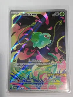 Pokemon TCG Bulbasaur Mega Evolution Promo Card Stamped 133/132 NM - Image 1