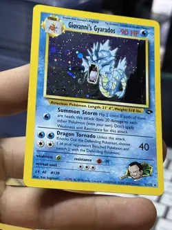 #4 Giovanni's Gyarados 5/132 Gym Challenge 2000 Holo Rare WOTC Pokemon Card TCG - Image 5