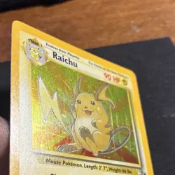 Raichu 14/62 Fossil Holo Rare Unlimited 1999 Wizards Pokemon TCG Card English - Image 4