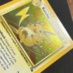 Raichu 14/62 Fossil Holo Rare Unlimited 1999 Wizards Pokemon TCG Card English - Image 5