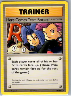 Here Comes Team Rocket! 113/108 Non Holo XY - Evolutions - Pokemon Card - NM - Image 1