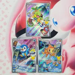 Piplup 042 + Chimchar 041 + Turtwig 040 - First Partner Pokemon Cards - #L189 - Image 1