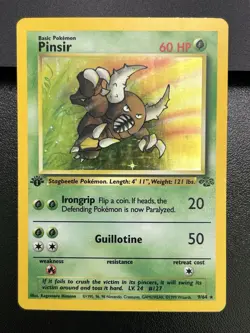 PINSIR Pokemon Card - WOTC - 1st Edition - Jungle - 9/64 - HOLO - NM (A) - Image 2
